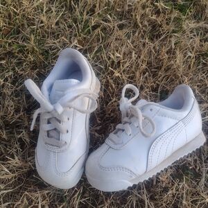 Puma Kids White Sneakers